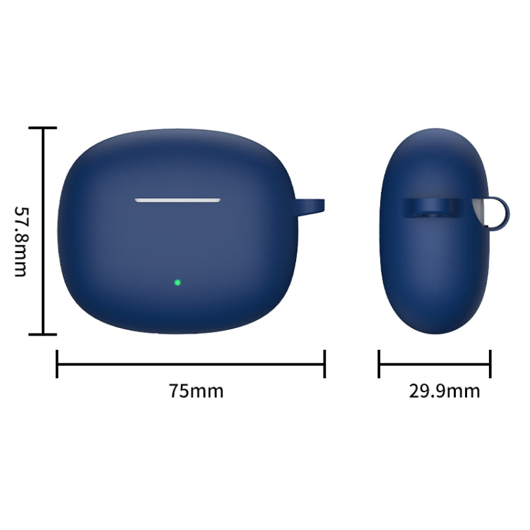 For Honor WINGcloud Earbuds X3i Silicone Protective Case with Hook(White) - Huawei Earphone Case by PMC TechLife | Online Shopping South Africa | PMC TechLife