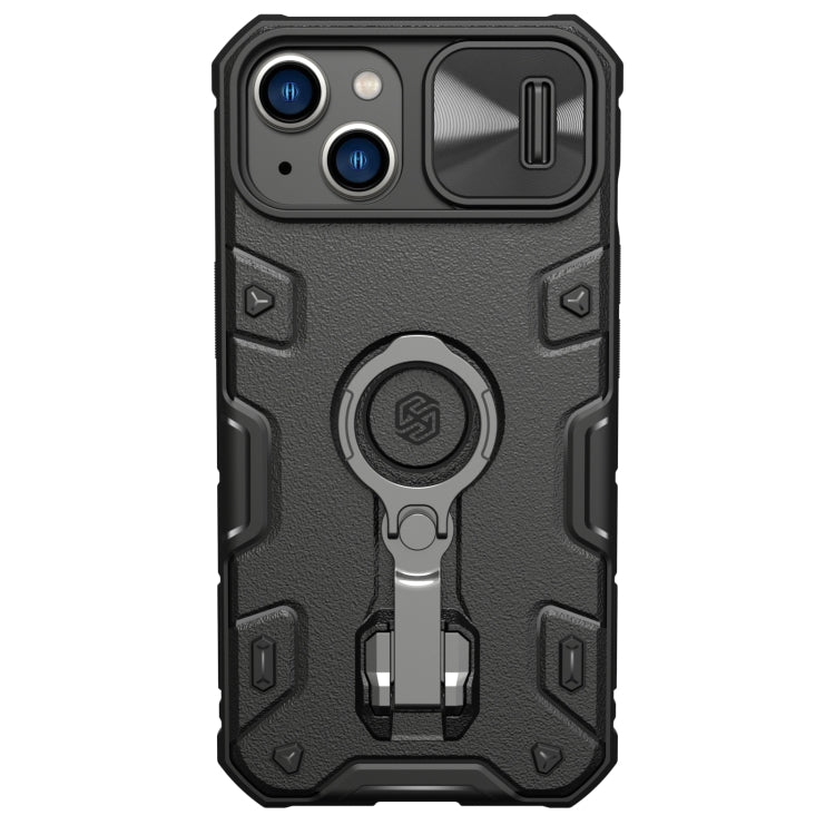 For iPhone 14 Plus  NILLKIN CamShield Armor Pro Magnetic Phone Case(Black) - iPhone 14 Plus Cases by NILLKIN | Online Shopping South Africa | PMC TechLife