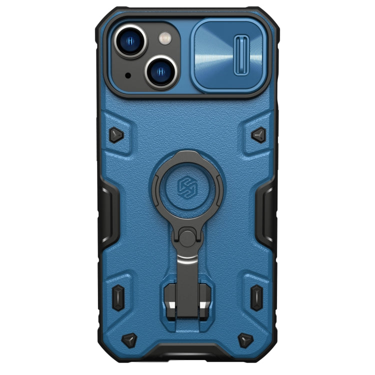 For iPhone 14 Plus  NILLKIN Shockproof CamShield Armor Protective Case(Blue) - iPhone 14 Plus Cases by NILLKIN | Online Shopping South Africa | PMC TechLife | Buy Now Pay Later Mobicred