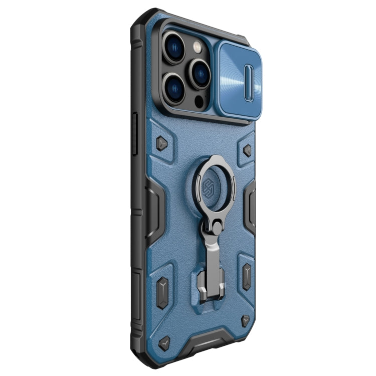 For iPhone 14 Pro Max NILLKIN Shockproof CamShield Armor Protective Case(Blue) - free shipping - PMC TechLife - Order now!
