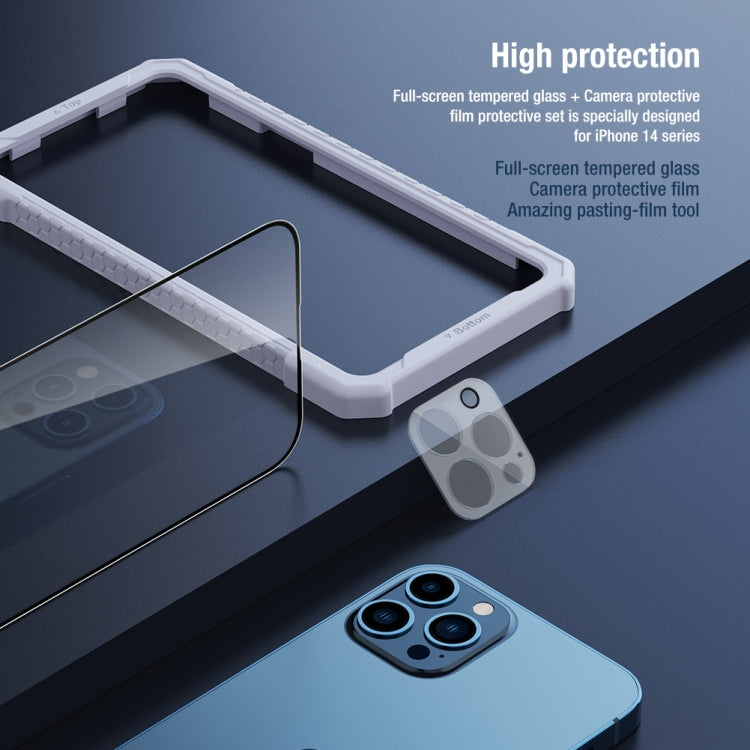 For iPhone 14 Pro Max NILLKIN 2 in 1 HD Full Screen Tempered Glass Film + Camera Protector Set - iPhone 14 Pro Max Tempered Glass by NILLKIN | Online Shopping South Africa | PMC TechLife | Buy Now Pay Later Mobicred