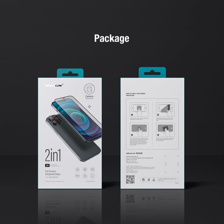 For iPhone 14 Pro Max NILLKIN 2 in 1 HD Full Screen Tempered Glass Film + Camera Protector Set - iPhone 14 Pro Max Tempered Glass by NILLKIN | Online Shopping South Africa | PMC TechLife | Buy Now Pay Later Mobicred