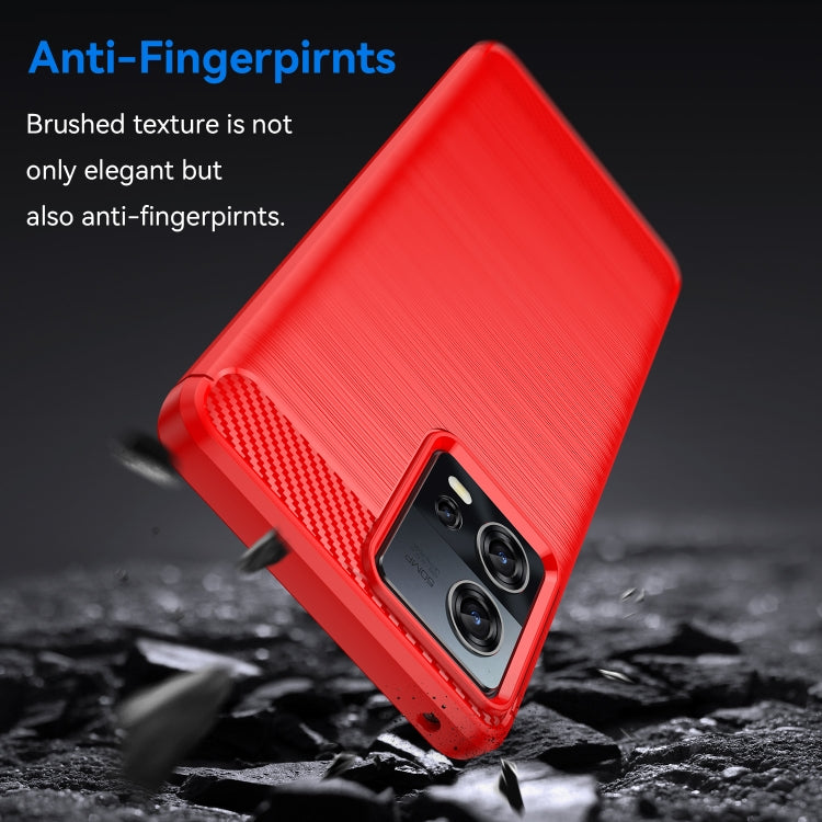 For Motorola Edge 30 Fusion/Moto S30 Pro Brushed Texture Carbon Fiber TPU Phone Case(Red) - free shipping - PMC TechLife - Order now!