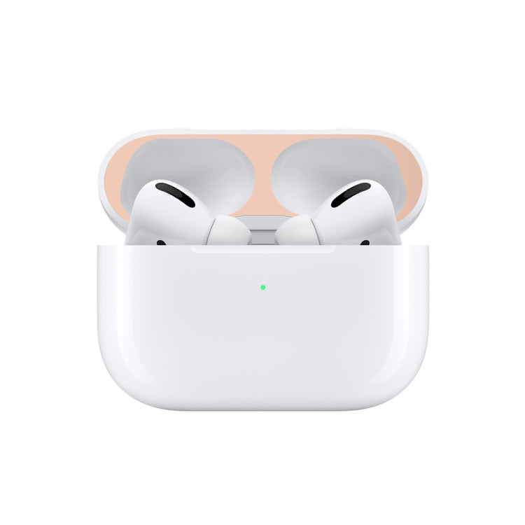 For Apple AirPods Pro 2 Wireless Earphone Protective Case Metal Sticker(Flesh Color) - Protective Sticker by PMC TechLife | Online Shopping South Africa | PMC TechLife