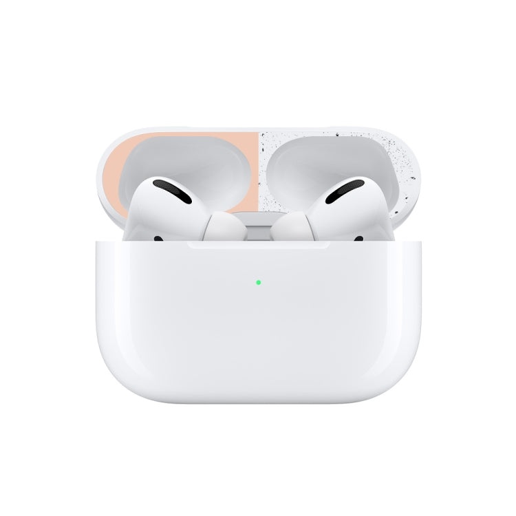 For Apple AirPods Pro 2 Wireless Earphone Protective Case Metal Sticker(Red) - Protective Sticker by PMC TechLife | Online Shopping South Africa | PMC TechLife