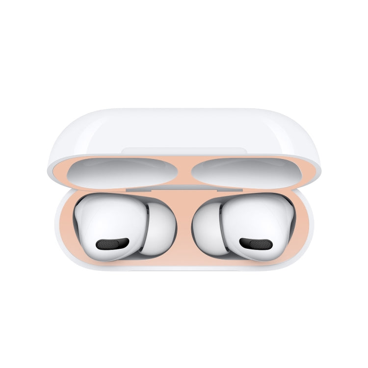 For Apple AirPods Pro 2 Wireless Earphone Protective Case Metal Sticker(Silver) - Protective Sticker by PMC TechLife | Online Shopping South Africa | PMC TechLife