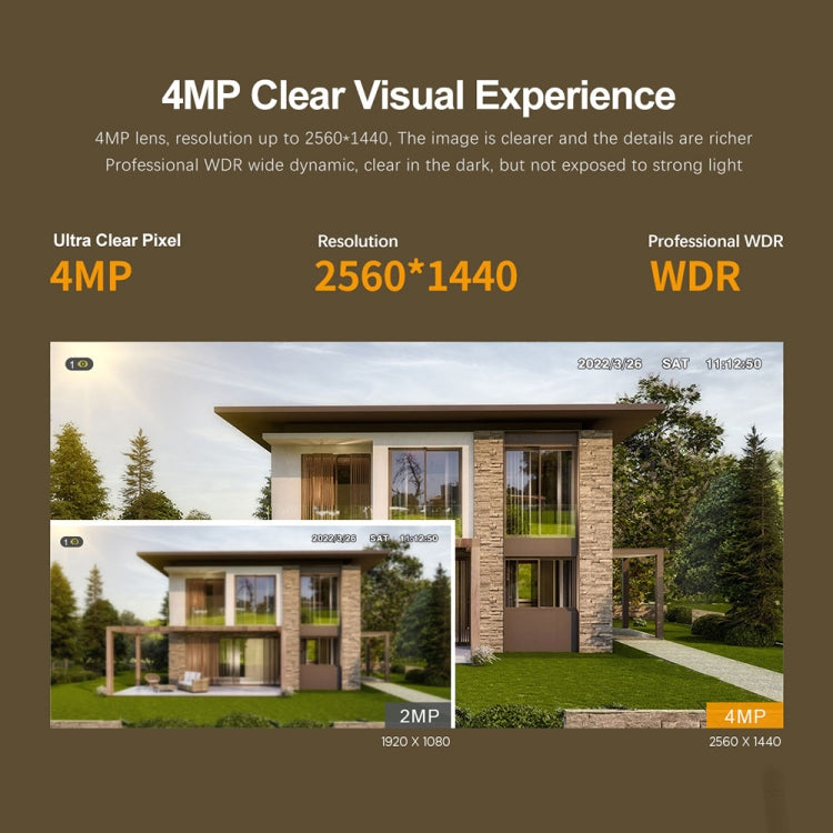 SriHome SH034C 4.0MP AI Humanoid Tracking WiFi Outdoor Surveillance Camera(UK Plug) - free shipping - PMC TechLife - Order now!