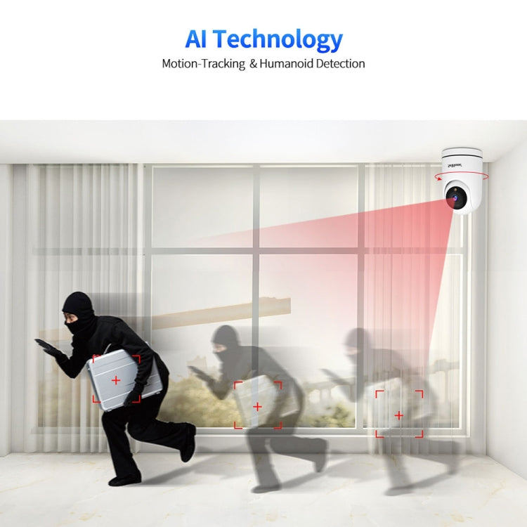 SriHome SH042 2.0MP 1080P HD AI WiFi Pan-tilt Surveillance Camera(EU Plug) - Wireless Camera by SriHome | Online Shopping South Africa | PMC TechLife