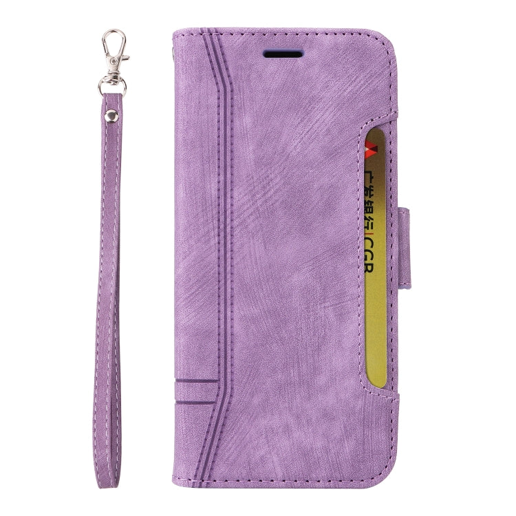 For OPPO Reno 7 Pro 5G BETOPNICE Dual-side Buckle Leather Phone Case(Purple) - OPPO Cases by BETOPNICE | Online Shopping South Africa | PMC TechLife | Buy Now Pay Later Mobicred