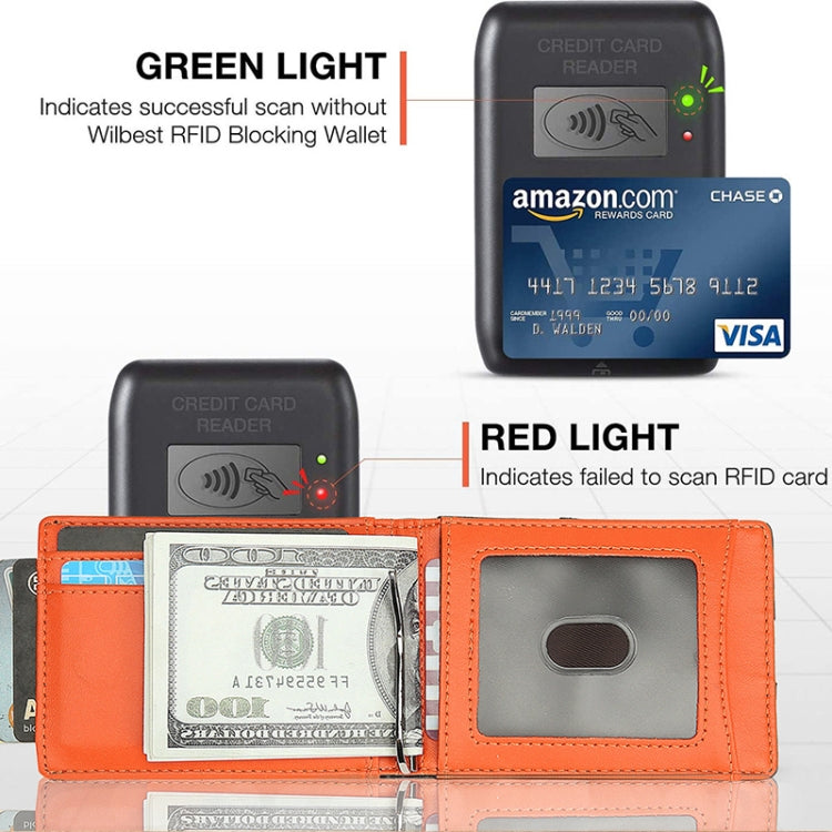 W2108A1 RFID Carbon fiber Business Wallet For Men(Blue) - free shipping - PMC TechLife - Order now!