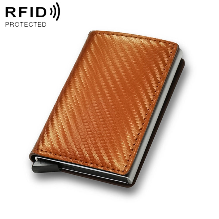 C1804H1 RFID Carbon Fiber Wallet For Men(Orange Carbon Fibre) - free shipping - PMC TechLife - Order now!