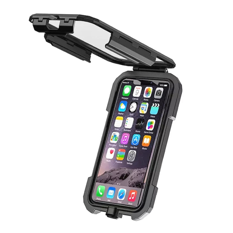 Kewig M18L-A2 Motorcycle / Bicycle Rearview Mirror Wireless Charging Waterproof Box Mobile Phone Holder - free shipping - PMC TechLife - Order now!