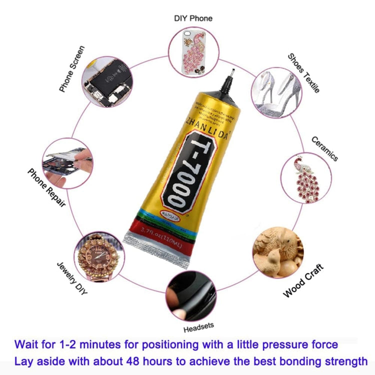 110mL T7000 LCD Screen Black Glue Multifunction Universal DIY Adhesive Glue - free shipping - PMC TechLife - Order now!