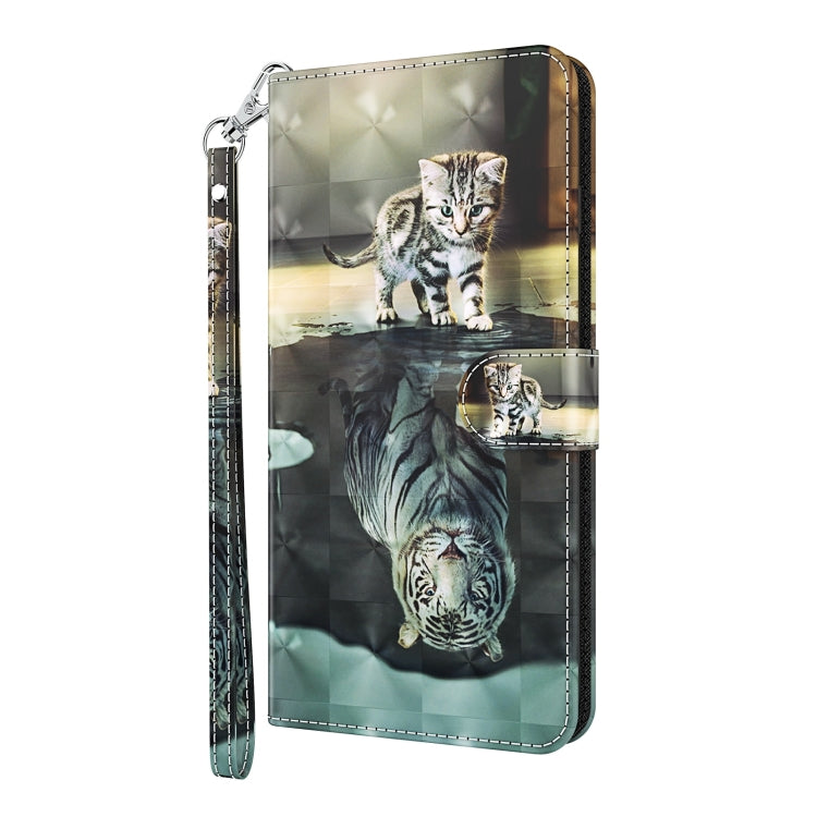 For Xiaomi Poco F4 3D Painting Pattern TPU + PU Phone Case(Cat Tiger) - free shipping - PMC TechLife - Order now!