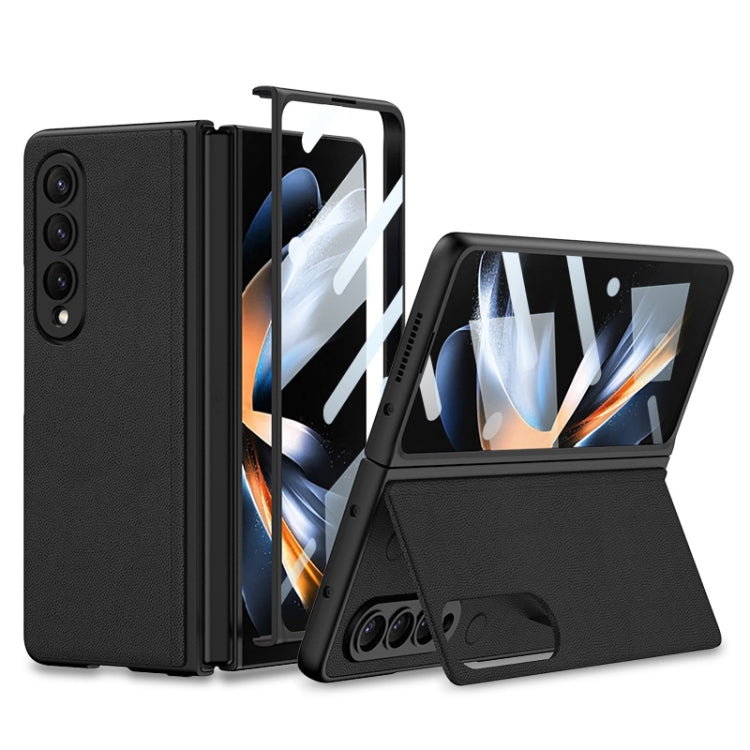For Samsung Galaxy Z Fold4 GKK Integrated Ultra-thin Folding Leather Phone Case with Stand(Black) - Galaxy Z Fold4 5G Cases by GKK | Online Shopping South Africa | PMC TechLife | Buy Now Pay Later Mobicred