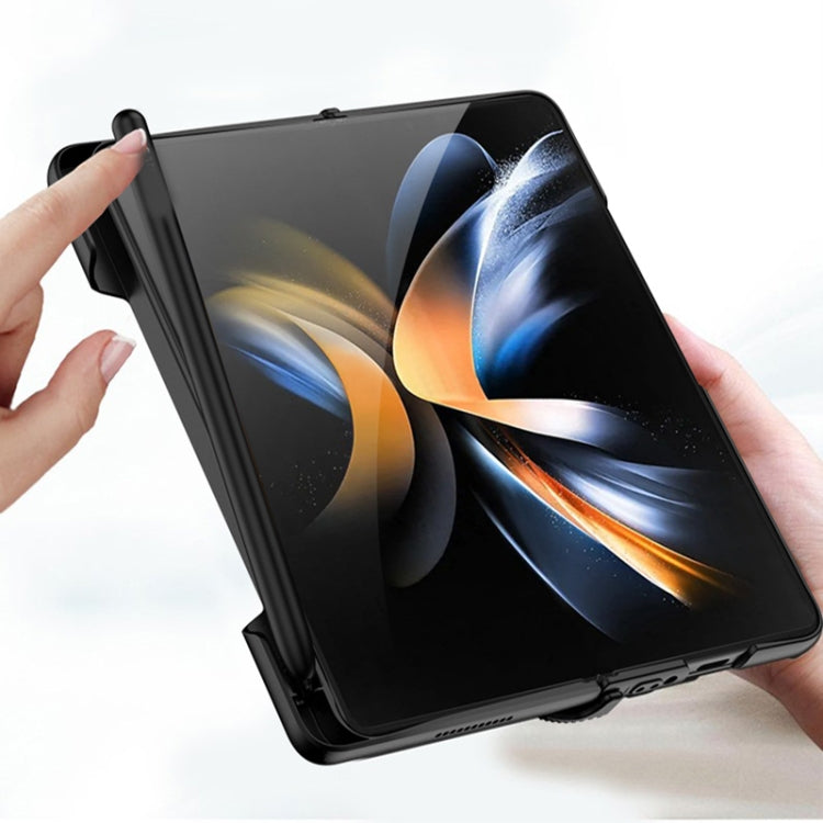 For Samsung Galaxy Z Fold4 GKK Integrated Magnetic Folding Phone Case with Pen Slot(Grey) - Galaxy Z Fold4 5G Cases by GKK | Online Shopping South Africa | PMC TechLife | Buy Now Pay Later Mobicred