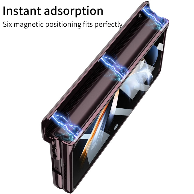 For Samsung Galaxy Z Fold4 GKK Integrated Magnetic Hinged Phantom Phone Case(Wine Red) - free shipping - PMC TechLife - Order now!