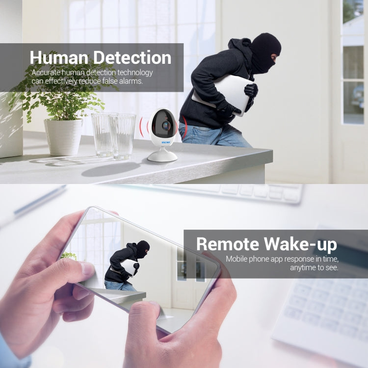 ESCAM QF006 3MP 1296P HD Indoor Wireless PTZ IP Camera IR Night Vision AI Humanoid Detection Home Security CCTV Monitor, Plug Type:US Plug(White) - free shipping - PMC TechLife - Order now!
