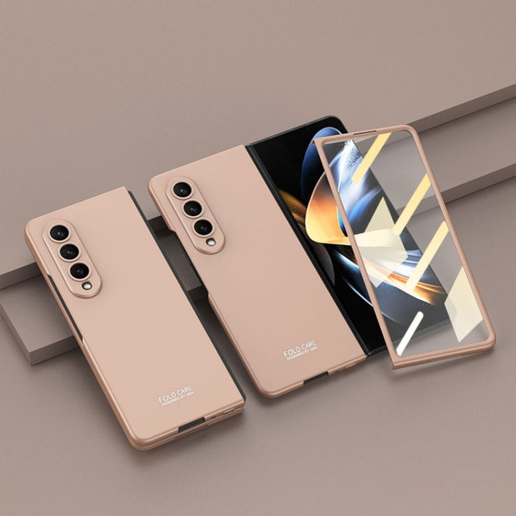 For Samsung Galaxy Z Fold4 GKK Integrated Ultra-thin Full Coverage Phone Flip Case(Mist Gold) - Galaxy Z Fold4 5G Cases by GKK | Online Shopping South Africa | PMC TechLife