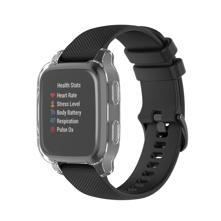 Compatible with Garmin Venu Sq 2 Full Coverage TPU Electroplating Watch Case(Transparent) - Watch Cases by PMC TechLife | Online Shopping South Africa | PMC TechLife | Buy Now Pay Later Mobicred