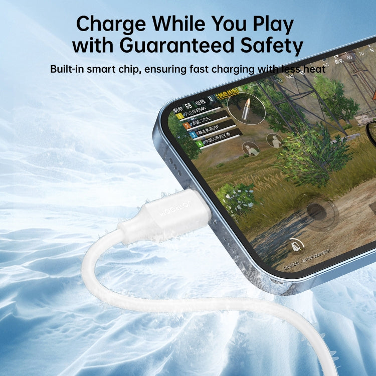 JOYROOM S-UL012A9 2.4A USB to 8 Pin Fast Charging Data Cable, Length:2m(White) - Normal Style Cable by JOYROOM | Online Shopping South Africa | PMC TechLife