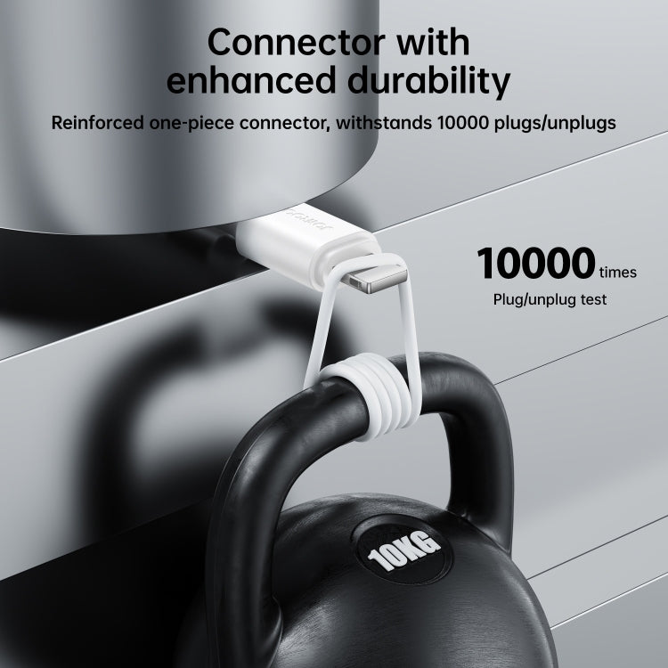 JOYROOM S-UL012A9 2.4A USB to 8 Pin Fast Charging Data Cable, Length:2m(White) - Normal Style Cable by JOYROOM | Online Shopping South Africa | PMC TechLife