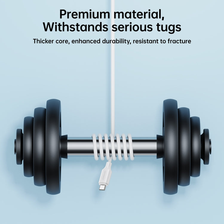 JOYROOM S-UM018A9 2.4A USB to Micro USB Fast Charging Data Cable, Length:1m(White) - Micro USB Cable by JOYROOM | Online Shopping South Africa | PMC TechLife | Buy Now Pay Later Mobicred