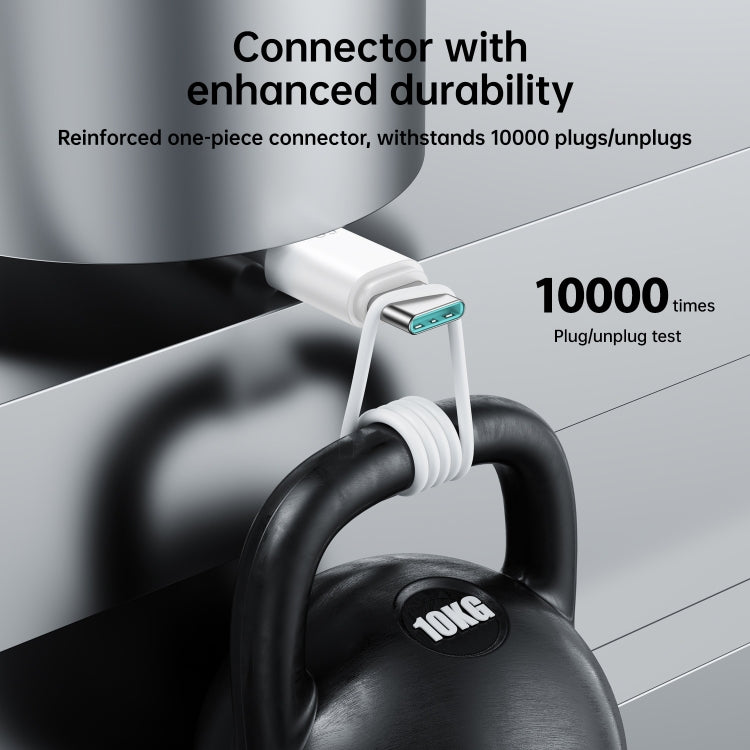 JOYROOM S-CC060A9 60W USB-C/Type-C to USB-C/Type-C Fast Charging Data Cable, Length: 1m(White) - USB-C & Type-C Cable by JOYROOM | Online Shopping South Africa | PMC TechLife | Buy Now Pay Later Mobicred