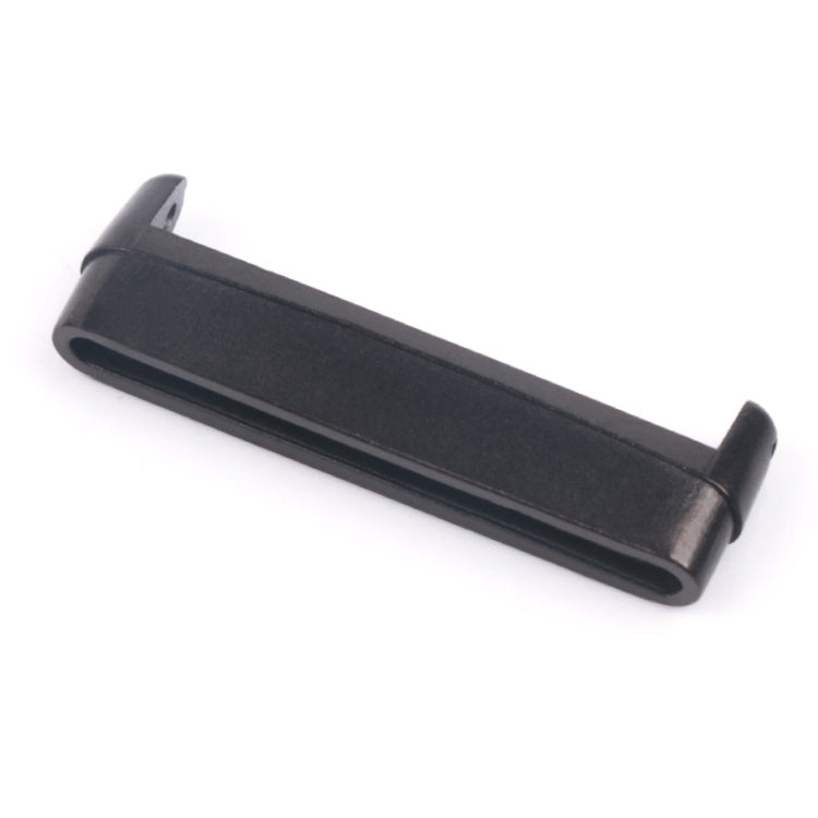 For Fitbit Versa 4 / Sense 2 1 Pair Universal Metal Watch Band Connectors(Black) -  by PMC TechLife | Online Shopping South Africa | PMC TechLife