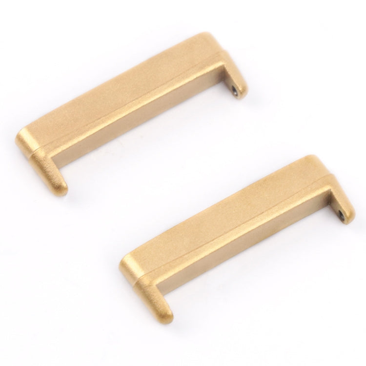 For Fitbit Versa 4 / Sense 2 1 Pair Universal Metal Watch Band Connectors(Gold) -  by PMC TechLife | Online Shopping South Africa | PMC TechLife