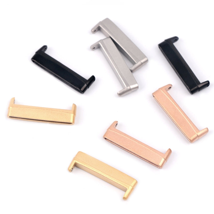 For Fitbit Versa 4 / Sense 2 1 Pair Universal Metal Watch Band Connectors(Rose Gold) -  by PMC TechLife | Online Shopping South Africa | PMC TechLife
