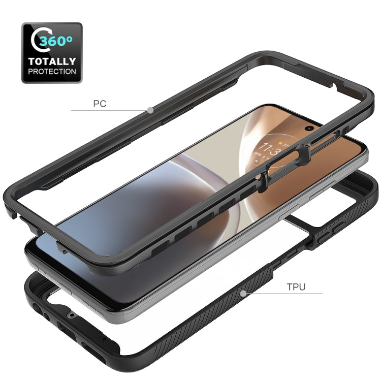 For Motorola Moto G32 Starry Sky Solid Color TPU Clear PC Phone Case(Red) - free shipping - PMC TechLife - Order now!