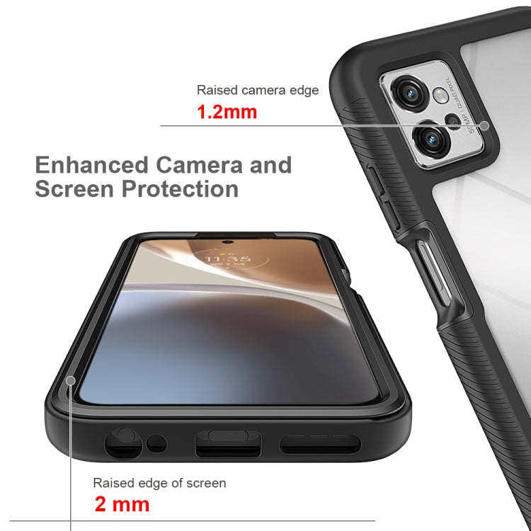 For Motorola Moto G32 Starry Sky Solid Color TPU Clear PC Phone Case(Red) - free shipping - PMC TechLife - Order now!