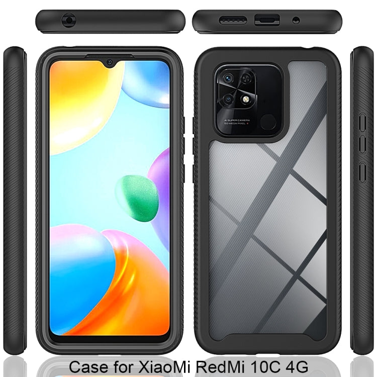 For Xiaomi Redmi 10C Starry Sky Solid Color Shockproof TPU Clear PC Phone Case(Purple) - free shipping - PMC TechLife - Order now!