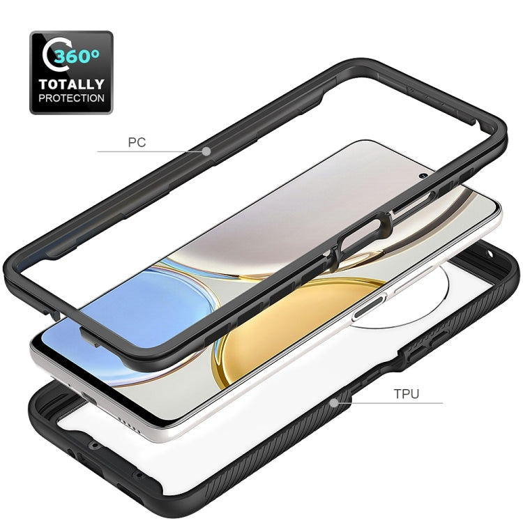 For Honor X9 4G / 5G / Magic 4 Lite Starry Sky Solid Color Shockproof TPU Clear PC Phone Case(Purple) - free shipping - PMC TechLife - Order now!