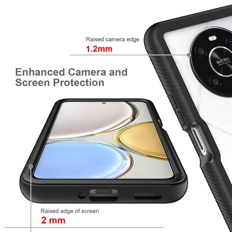 For Honor X9 4G / 5G / Magic 4 Lite Starry Sky Solid Color Shockproof TPU Clear PC Phone Case(Purple) - free shipping - PMC TechLife - Order now!