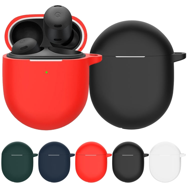 For Google Pixel Buds Pro Wireless Earphone Silicone Protective Case with Hook(Red) - Other Earphone Case by PMC TechLife | Online Shopping South Africa | PMC TechLife