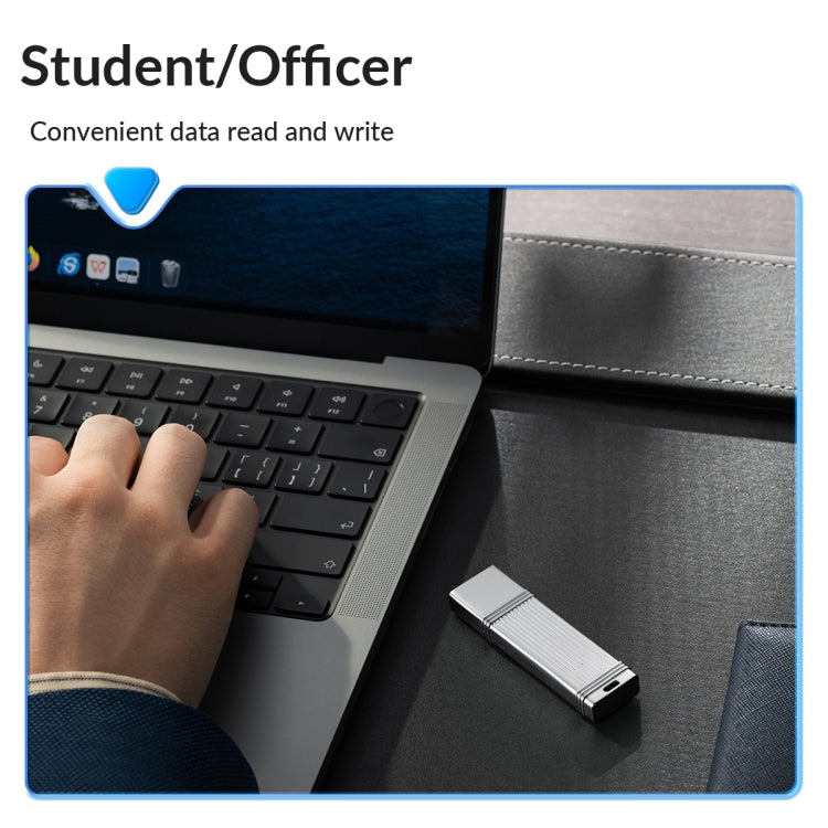 ORICO USB Flash Drive, Read: 100MB/s, Write: 50MB/s, Memory:256GB, Port:USB-A(Silver) - free shipping - PMC TechLife - Order now!