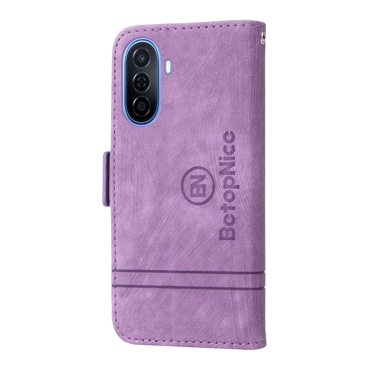For Huawei nova Y70 / Y70 Plus / Enjoy 50 BETOPNICE Dual-side Buckle Leather Phone Case(Purple) - free shipping - PMC TechLife - Order now!