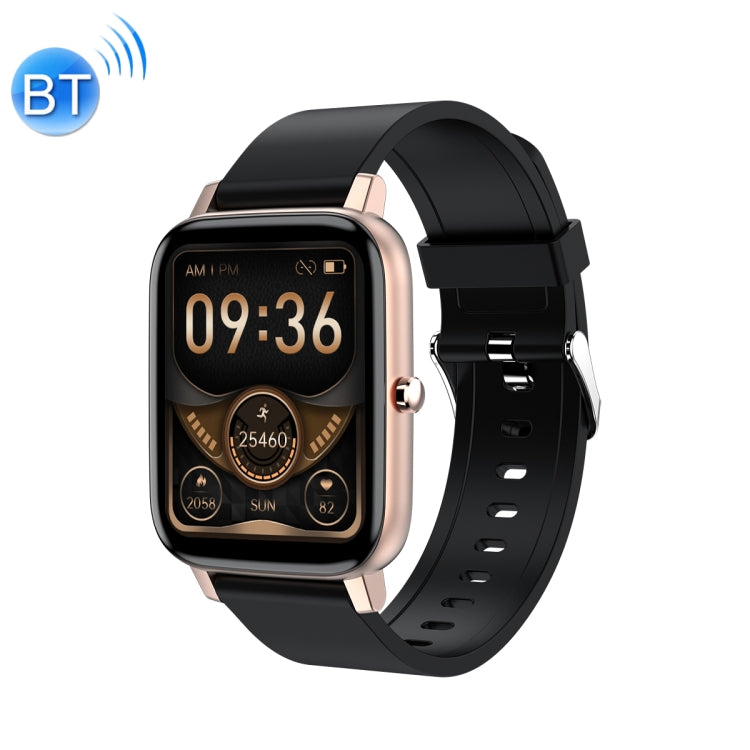 Ochstin 5H80 1.69 inch Square Screen Silicone Strap Heart Rate Blood Oxygen Monitoring Bluetooth Smart Watch(Black+Gold) - free shipping - PMC TechLife - Order now!