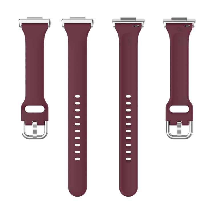 For Huawei Watch Fit 2 Small Waist Silicone Watch Band, Size:S(Wine Red) - Watch Bands by PMC TechLife | Online Shopping South Africa | PMC TechLife | Buy Now Pay Later Mobicred