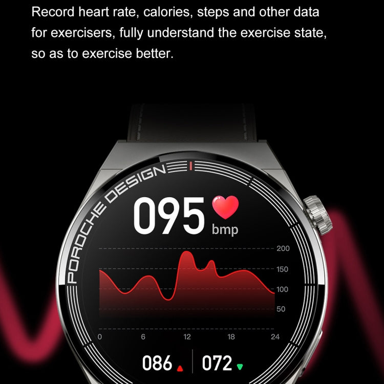 Ochstin 5HK46P 1.36 inch Round Screen Silicone Strap Smart Watch with Bluetooth Call Function(Black+Black) - free shipping - PMC TechLife - Order now!