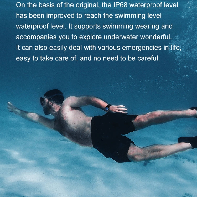 Ochstin 5HK46P 1.36 inch Round Screen Steel Strap Smart Watch with Bluetooth Call Function(Black) - free shipping - PMC TechLife - Order now!