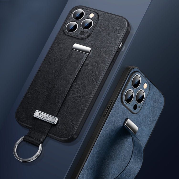 For iPhone 14 Plus SULADA Cool Series PC + Leather Texture Skin Feel Phone Case(Black) - iPhone 14 Plus Cases by SULADA | Online Shopping South Africa | PMC TechLife | Buy Now Pay Later Mobicred