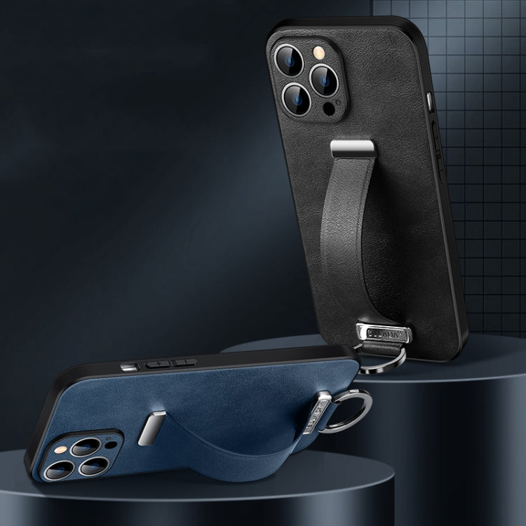 For iPhone 14 Pro SULADA Cool Series PC + Leather Texture Skin Feel Phone Case(Black) - iPhone 14 Pro Cases by SULADA | Online Shopping South Africa | PMC TechLife | Buy Now Pay Later Mobicred