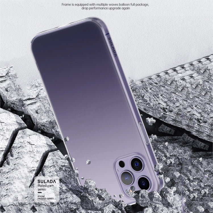 For iPhone 14 Pro SULADA Frosted Series Shockproof TPU Protective Case(Transparent) - iPhone 14 Pro Cases by SULADA | Online Shopping South Africa | PMC TechLife