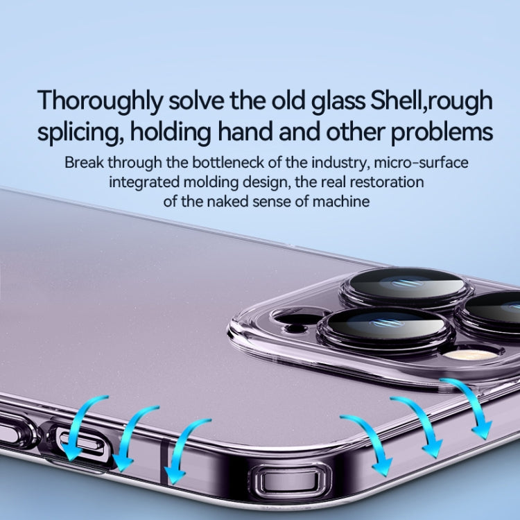 For iPhone 14 Plus SULADA Crystal Steel Series TPU Transparent Phone Case(Blue) - iPhone 14 Plus Cases by SULADA | Online Shopping South Africa | PMC TechLife | Buy Now Pay Later Mobicred