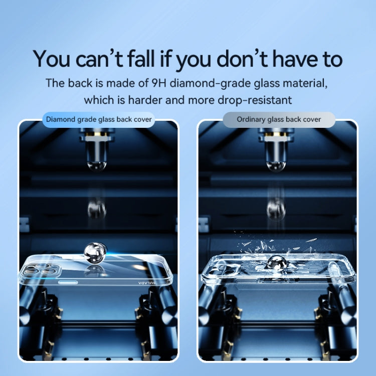 For iPhone 14 Pro SULADA Crystal Steel Series TPU Transparent Phone Case(Black) - iPhone 14 Pro Cases by SULADA | Online Shopping South Africa | PMC TechLife | Buy Now Pay Later Mobicred