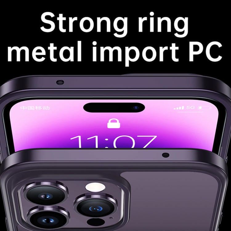 For iPhone 14 Plus SULADA Metal Frame + Nano Glass + TPU Phone Case(Green) - free shipping - PMC TechLife - Order now!