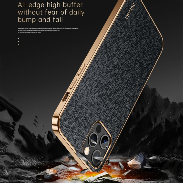 For iPhone 14 Pro SULADA Shockproof TPU + Handmade Leather Phone Case(Borwn) - iPhone 14 Pro Cases by SULADA | Online Shopping South Africa | PMC TechLife | Buy Now Pay Later Mobicred
